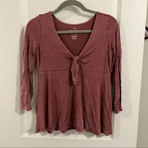 3/4 sleeve American eagle soft and sexy tee